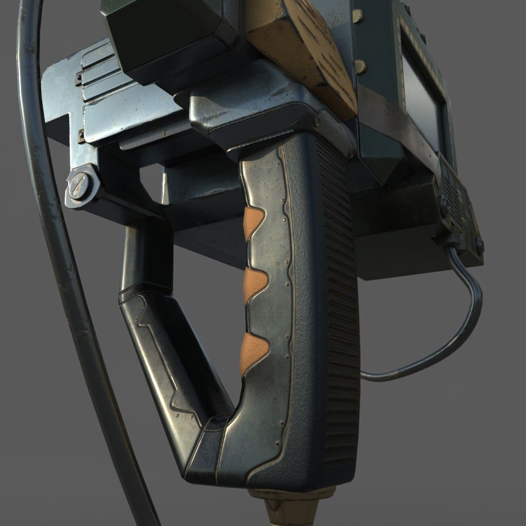 Heat Tracker Device Low-poly 3D model_7