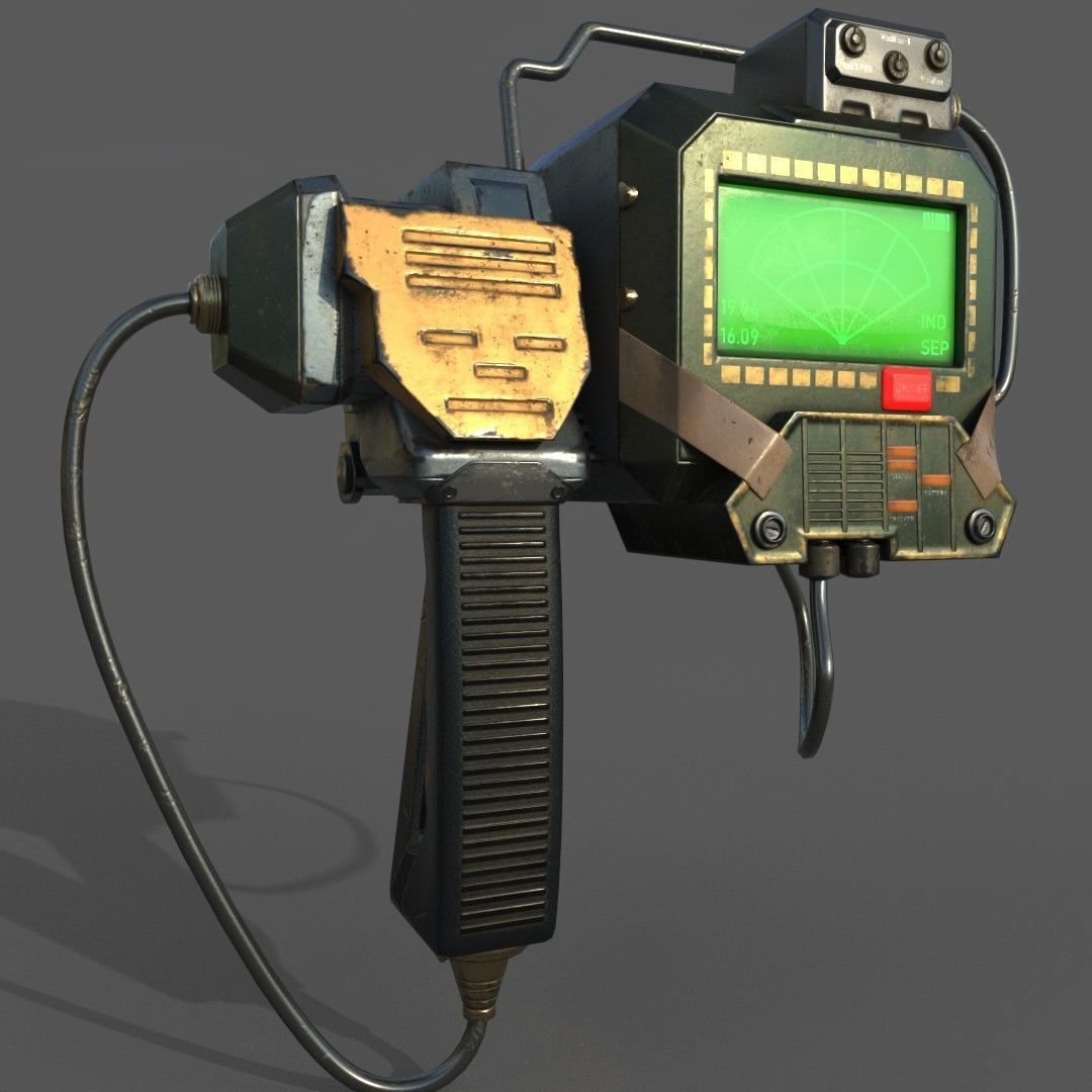 Heat Tracker Device Low-poly 3D model_3