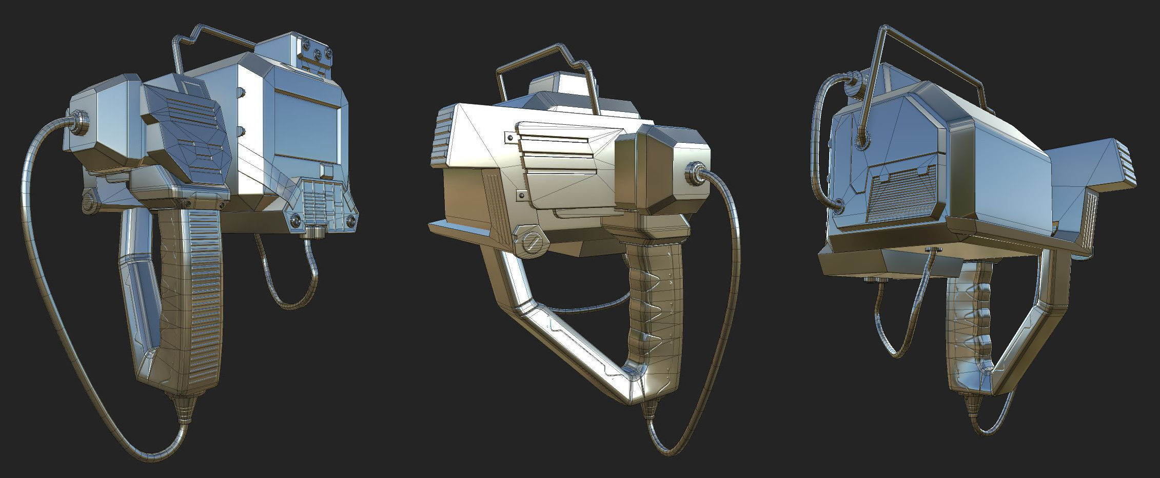 Heat Tracker Device Low-poly 3D model_8