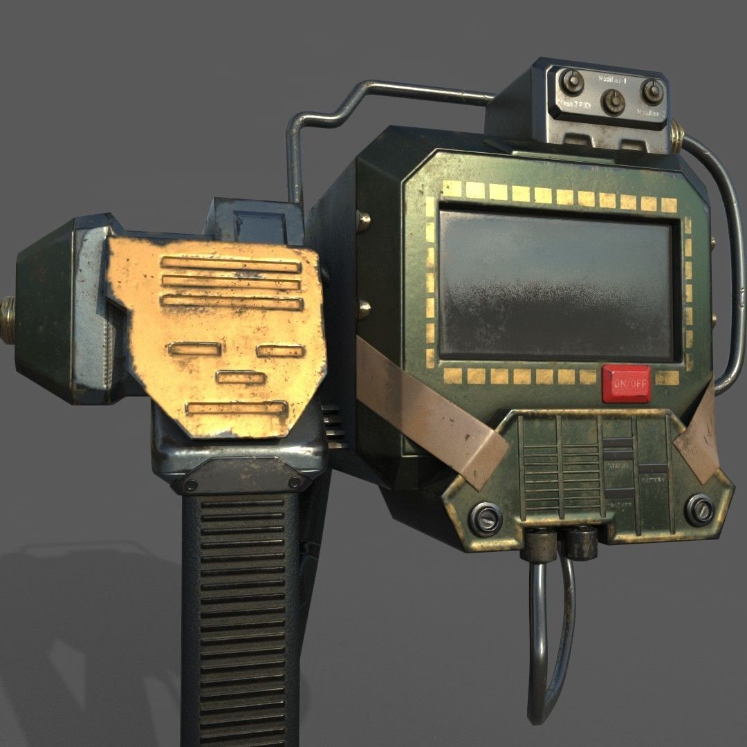 Heat Tracker Device Low-poly 3D model_5
