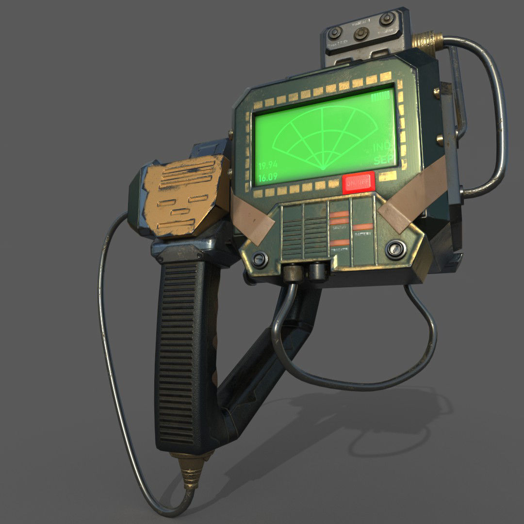 Heat Tracker Device Low-poly 3D model_1