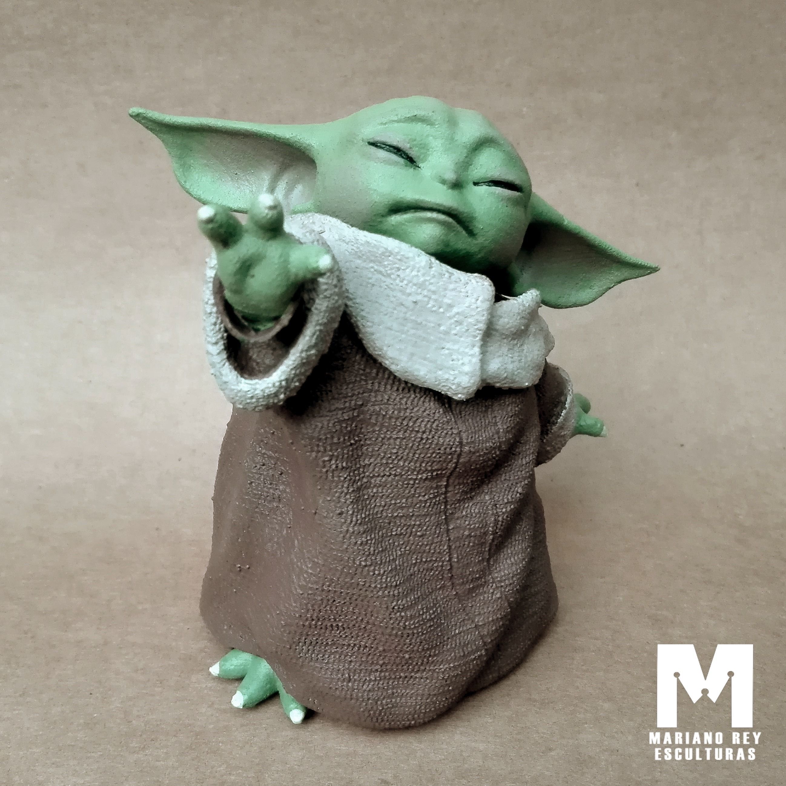 GROGU - Baby Yoda Using The Force - With Cup - PACK 3D print model_17