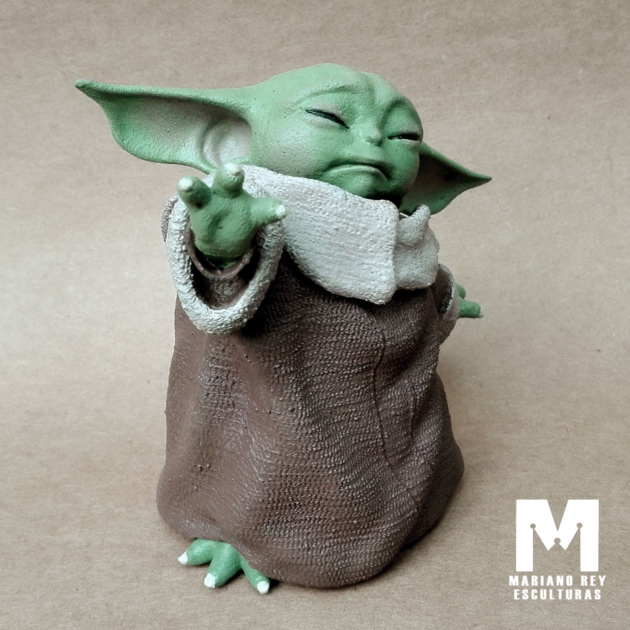 GROGU - Baby Yoda Using The Force - With Cup - PACK 3D print model_18