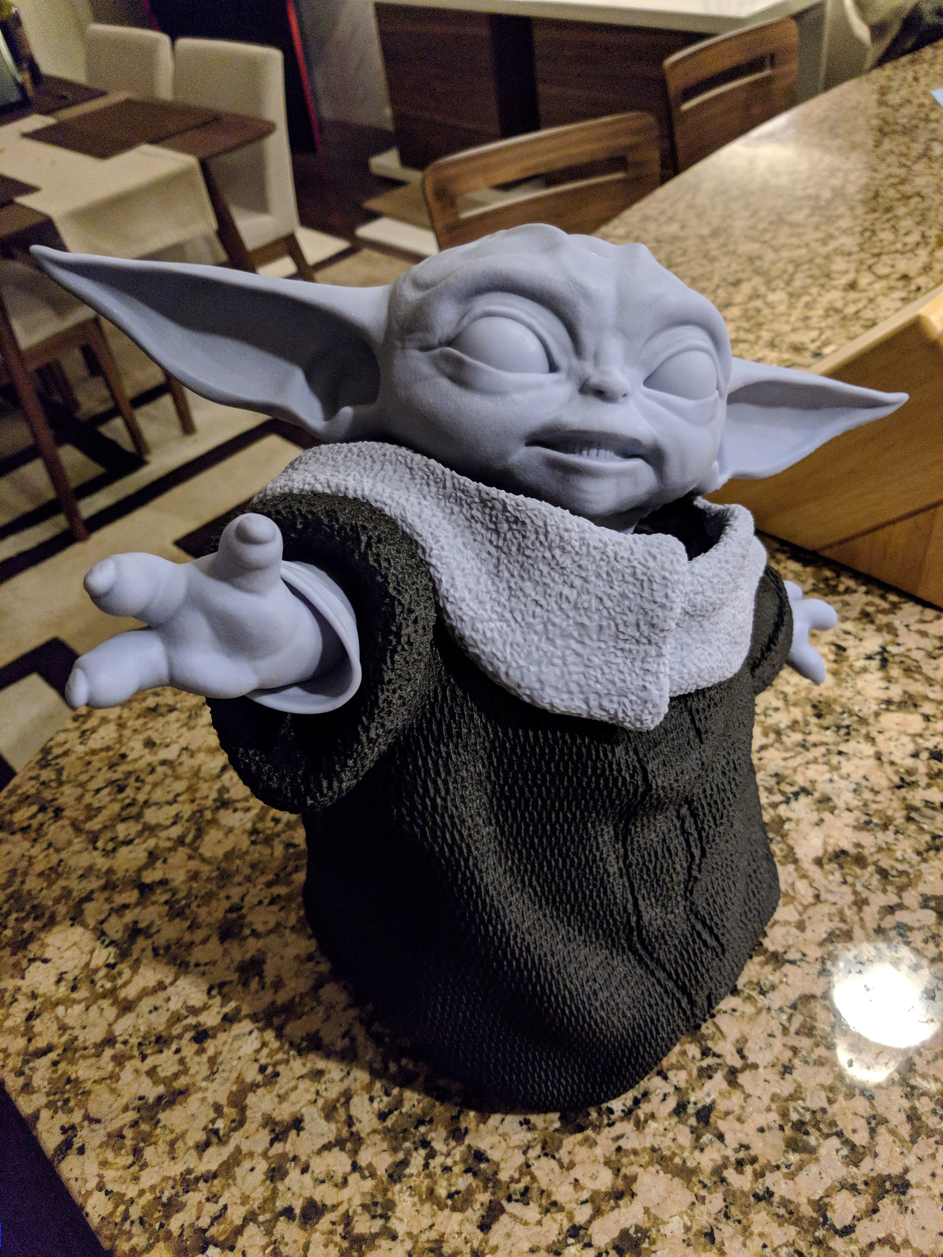 GROGU - Baby Yoda Using The Force - With Cup - PACK 3D print model_10