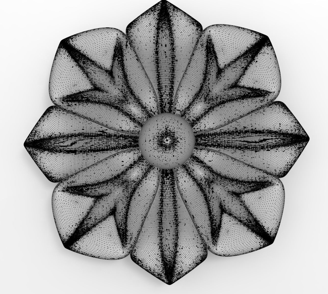 decorative rosette 3D model_10