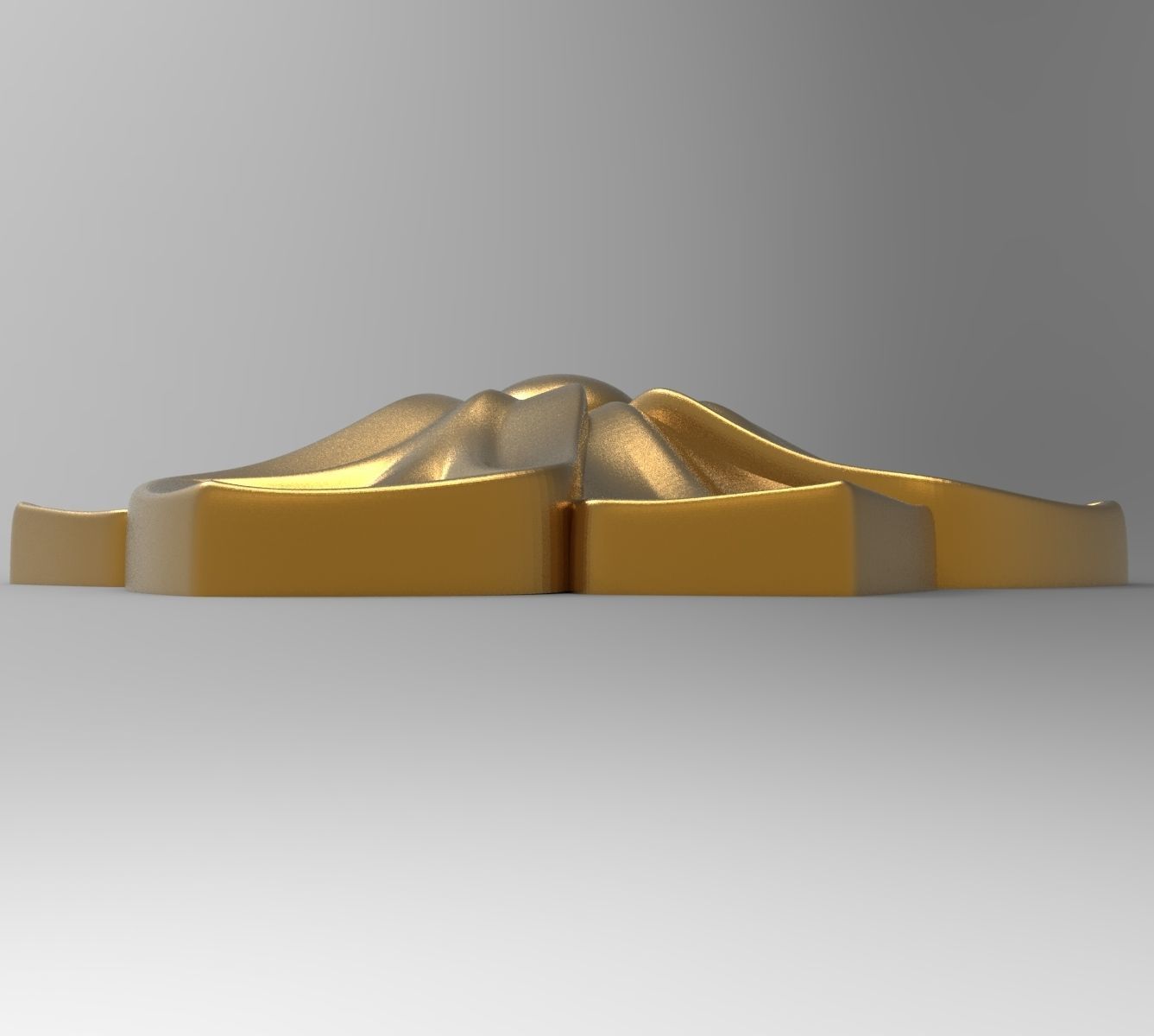 decorative rosette 3D model_4