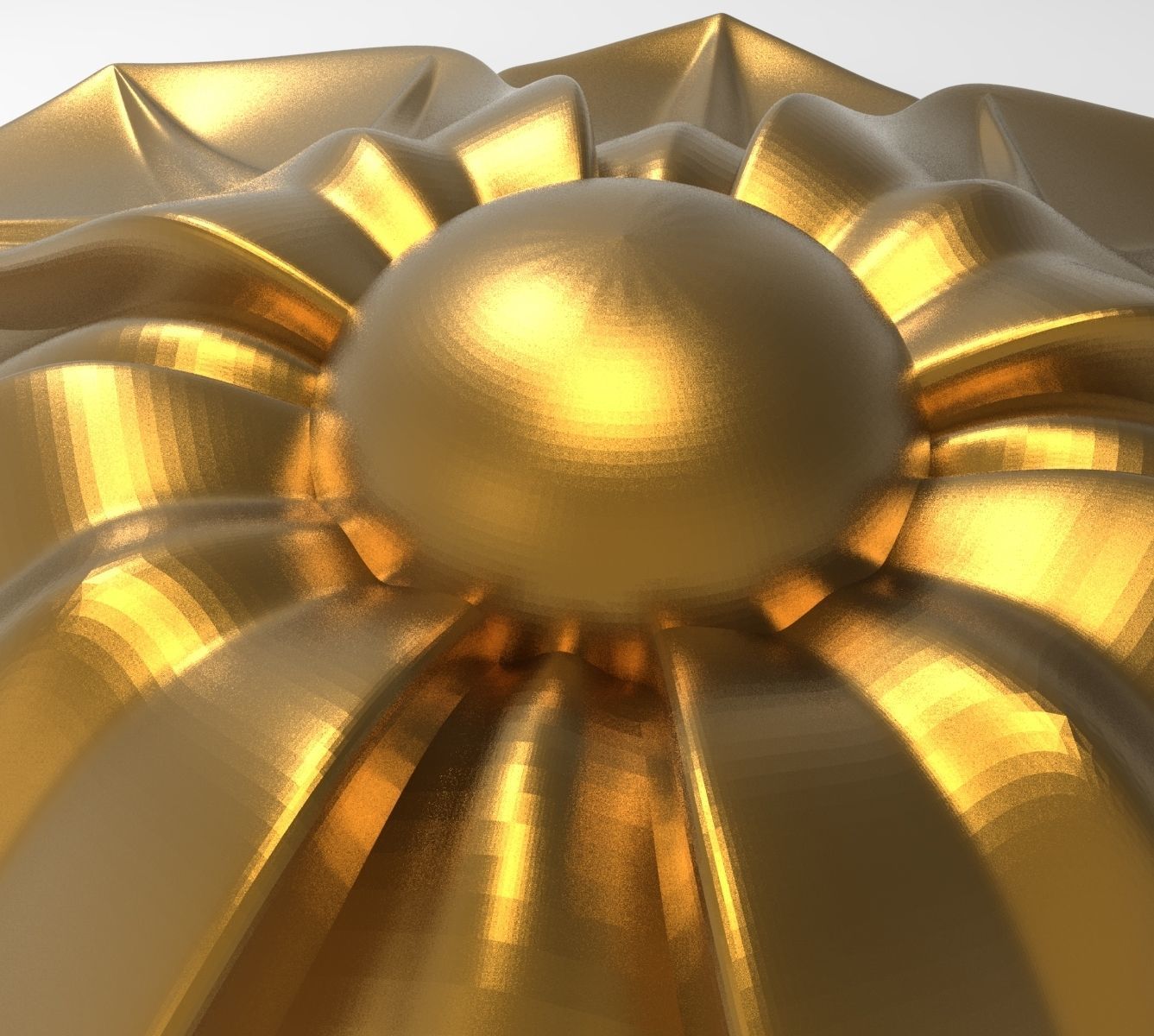 decorative rosette 3D model_1