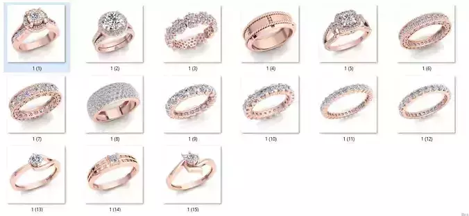 15 Vintage Woman Ring 