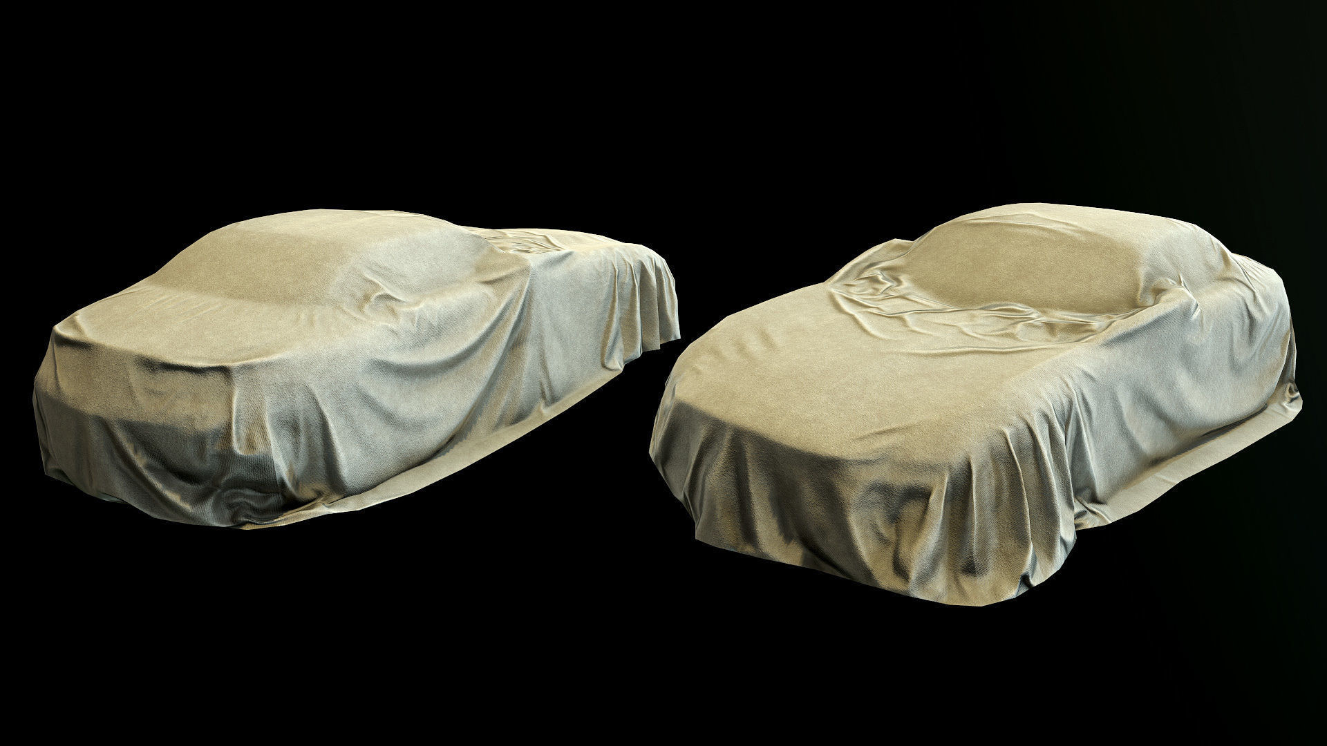 Car Cover c Low-poly 3D model_2