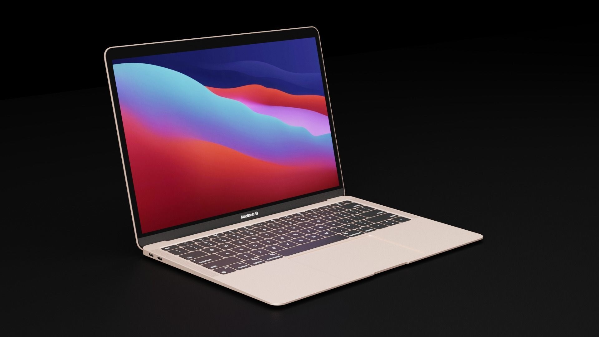 Apple Silicon MacBook Air In All Official Colors 3D model_1