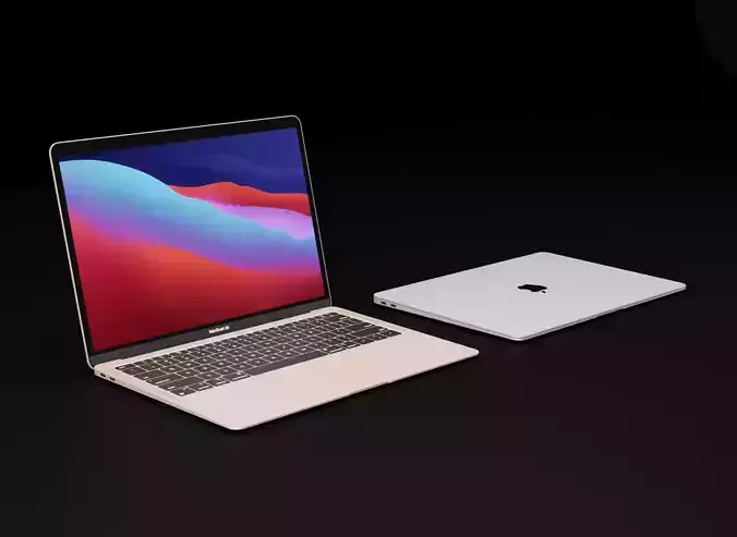 Apple Silicon MacBook Air In All Official Colors 3D model