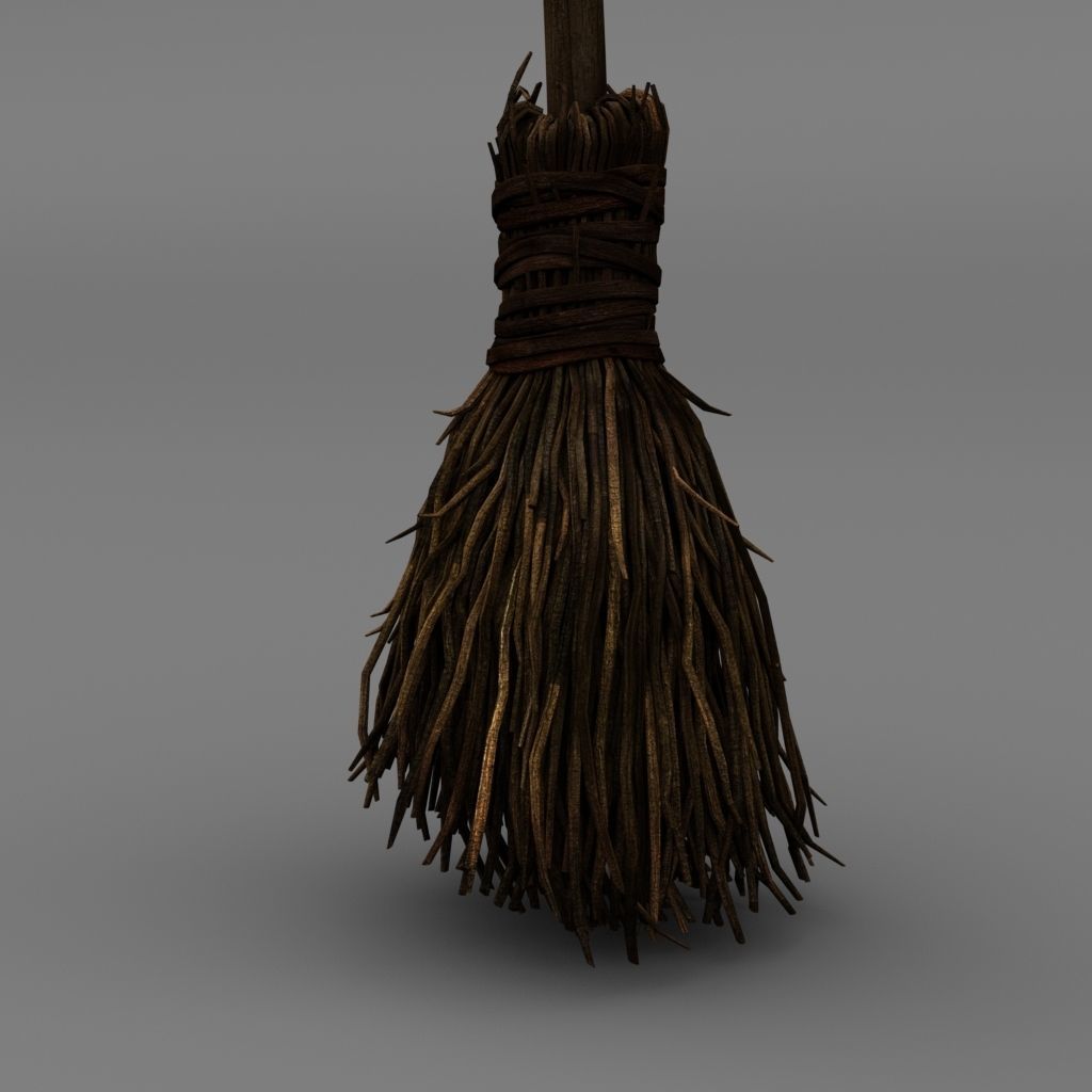 Broom 3D model_2