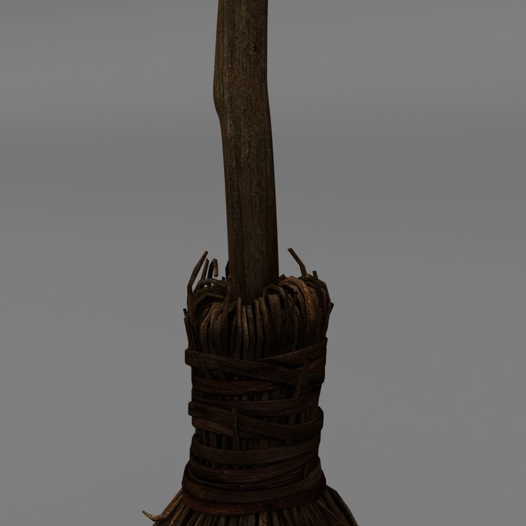Broom 3D model_4