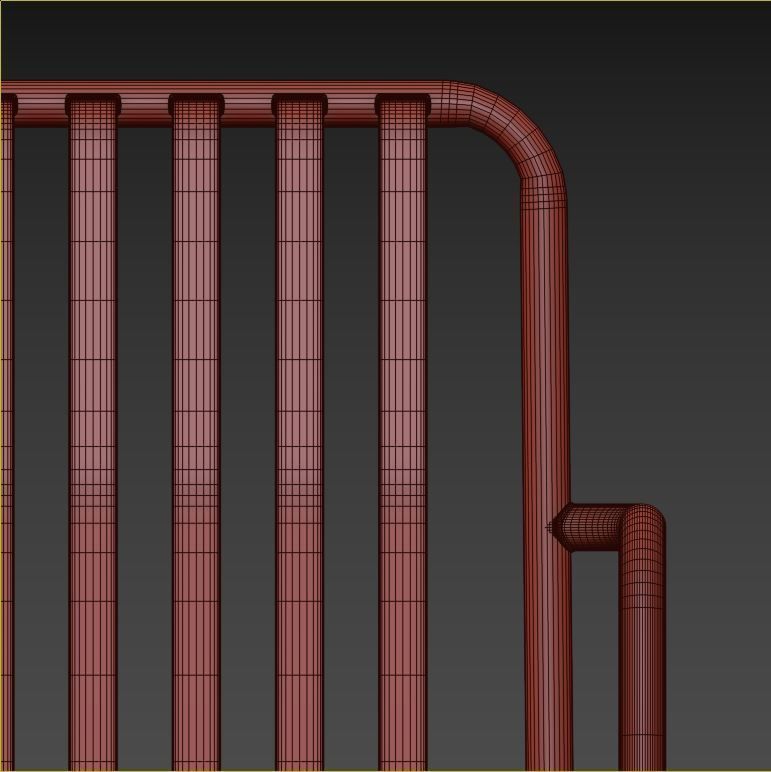 Hay Palissade Lounge Chair High with table 3D model_3