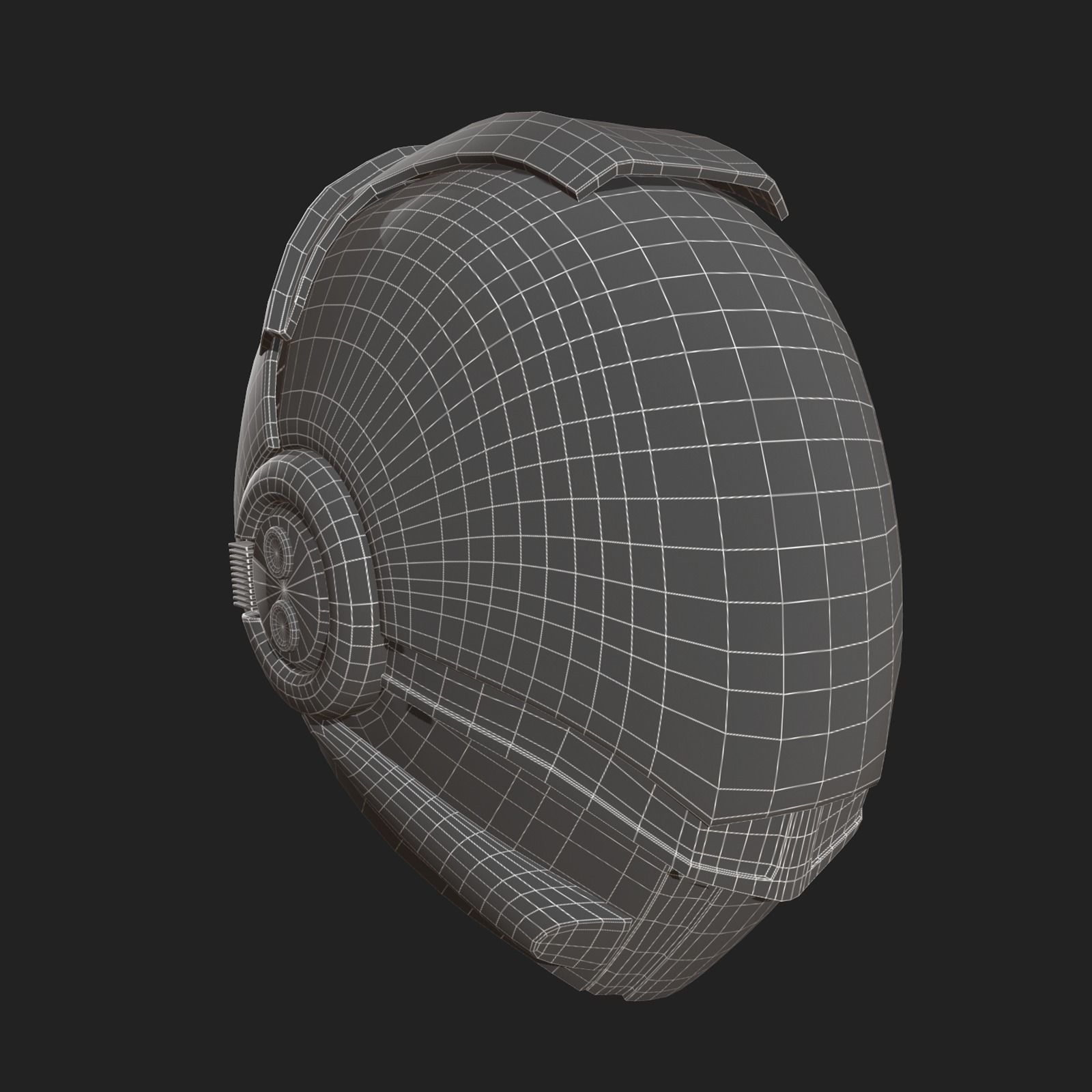 Helmet scifi fantasy armor develop fantasy combat military  Low-poly 3D model_10