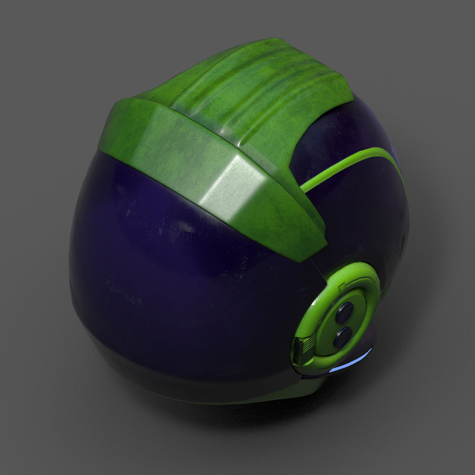 Helmet scifi fantasy armor develop fantasy combat military  Low-poly 3D model_4