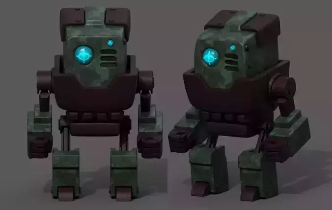 Robot cyborg scifi space millitary fantasy Cartoon design 