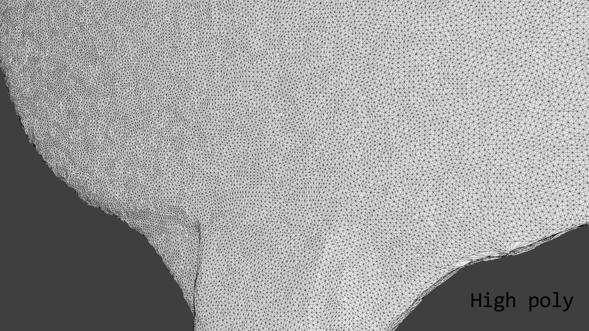 Old table tennis racket Low-poly 3D model_18