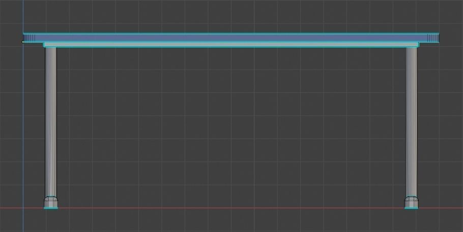 Table Low-poly 3D model_14