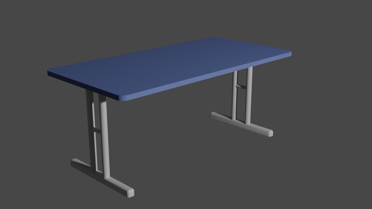 Table Low-poly 3D model_7