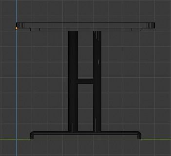 Table Low-poly 3D model_21