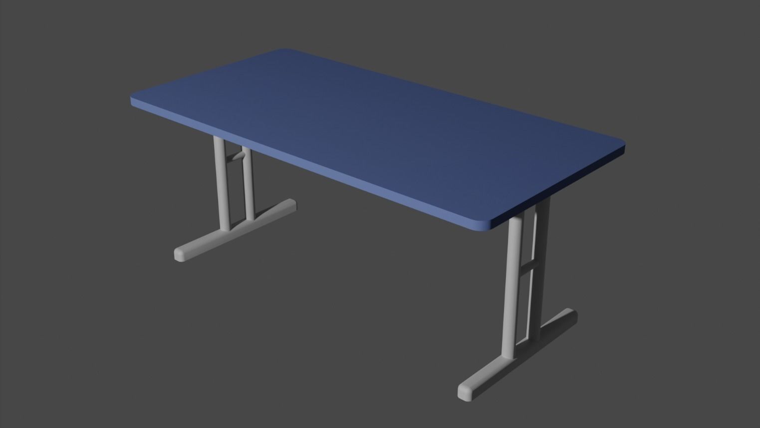 Table Low-poly 3D model_1