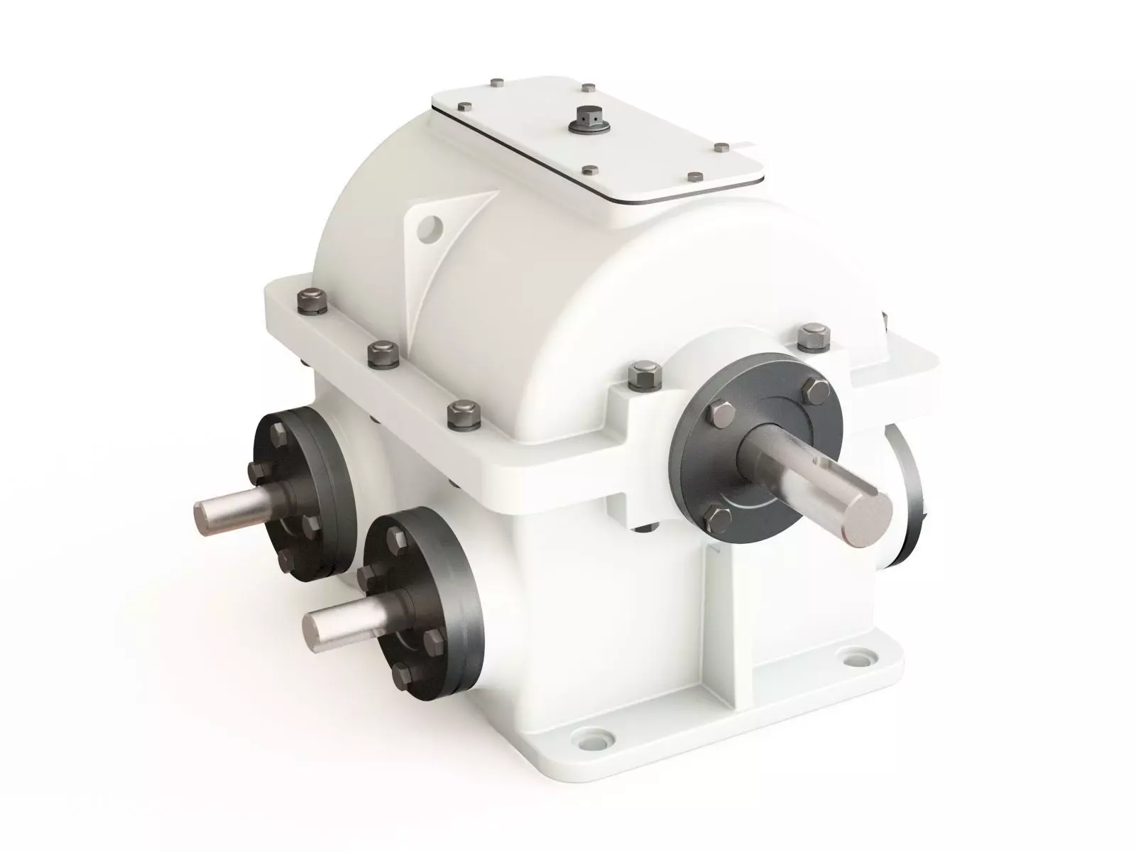 Gearbox gear motor 3D model_0