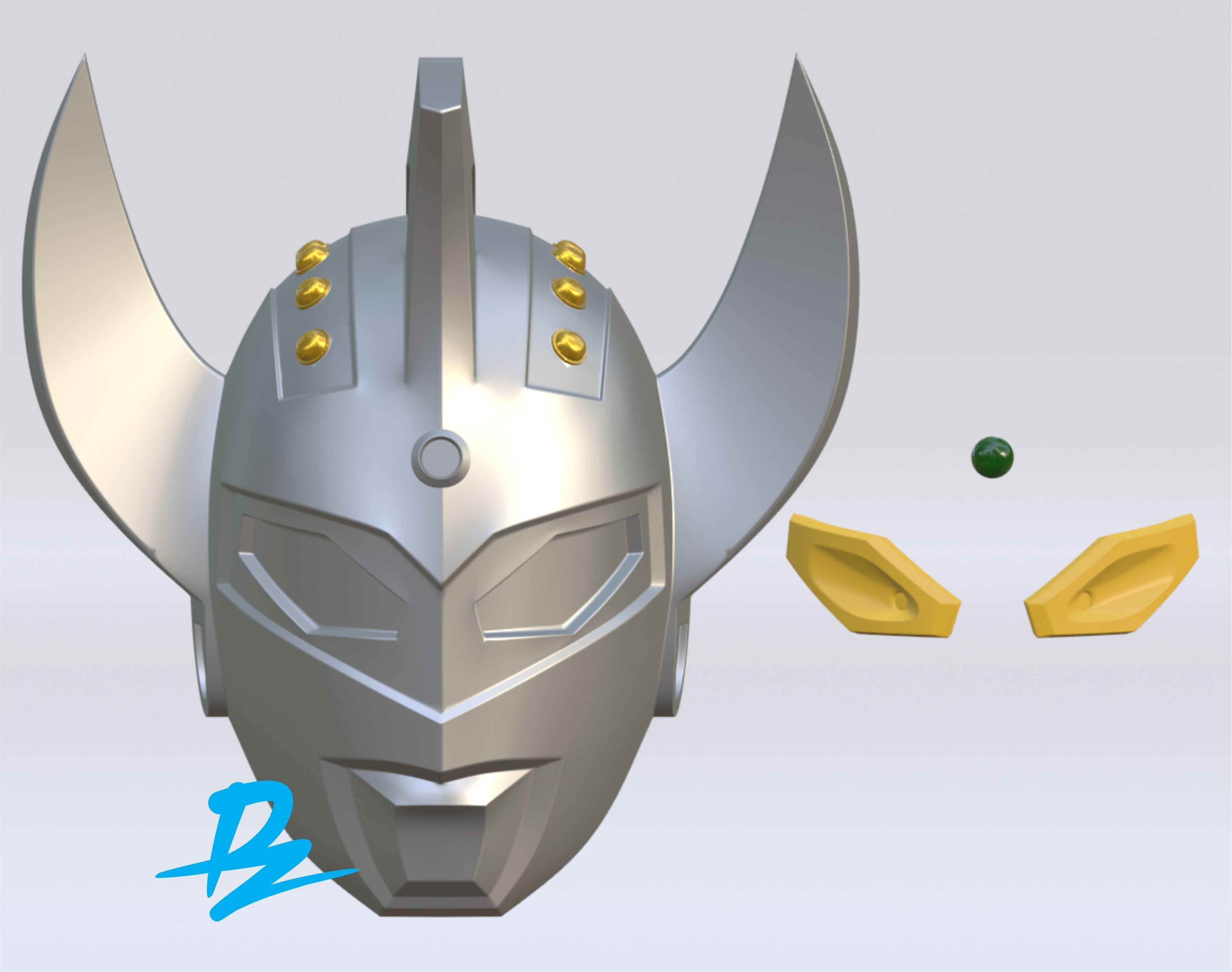 Mask Ultraman taro 3D print model_1