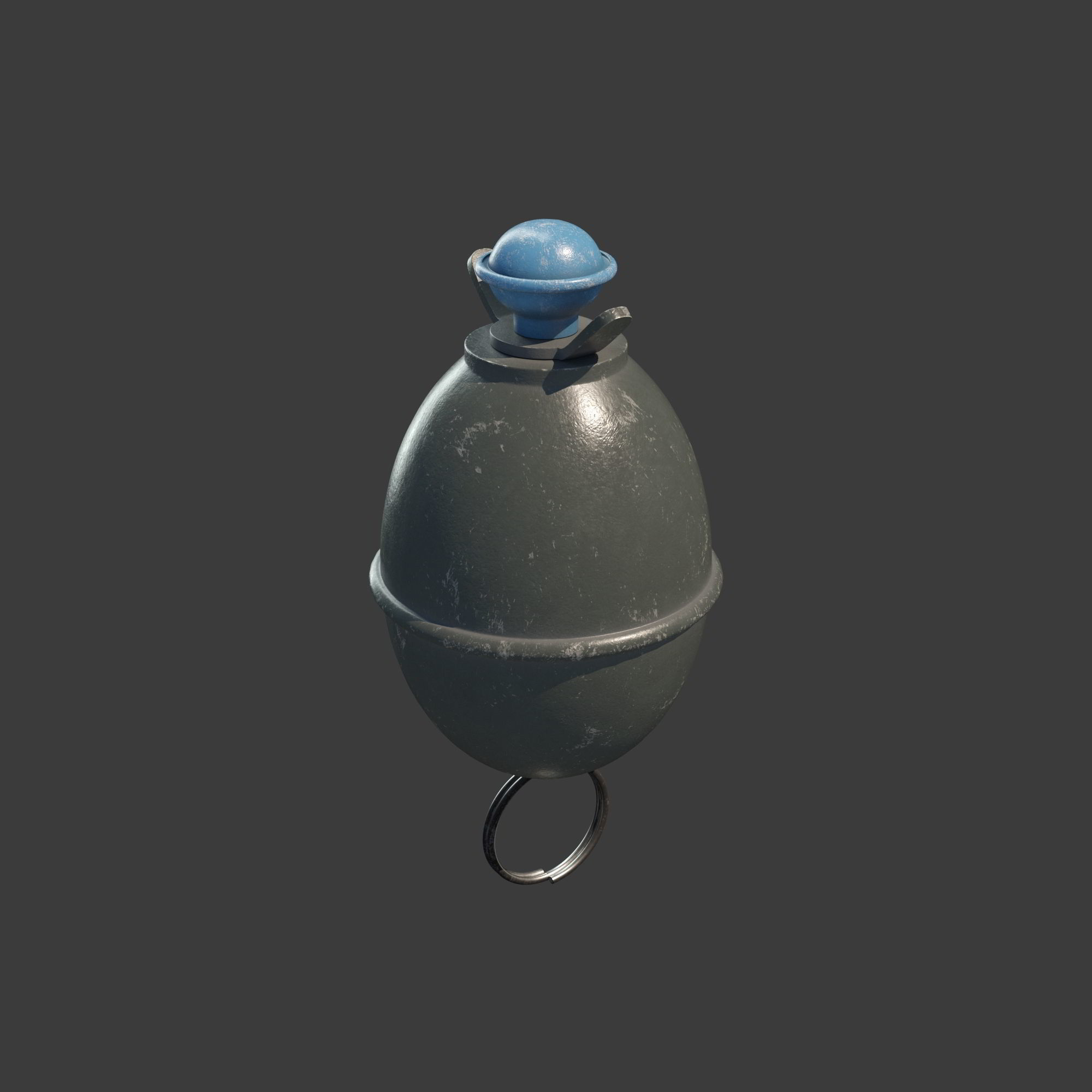 M39 Eihandgranate Eierhandgranate egg hand grenade 3D model_2