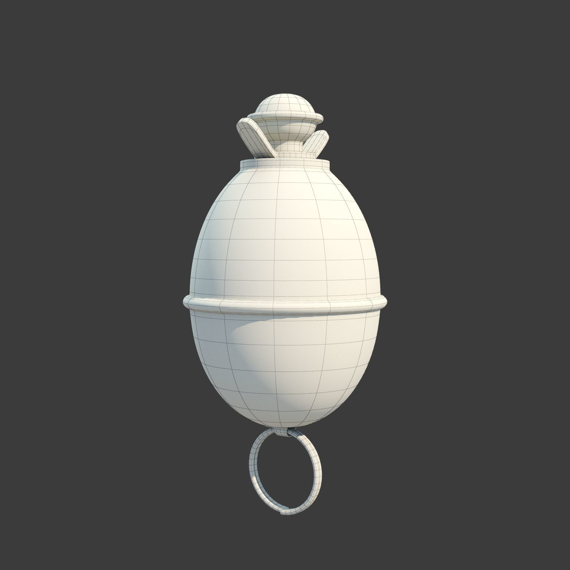 M39 Eihandgranate Eierhandgranate egg hand grenade 3D model_7
