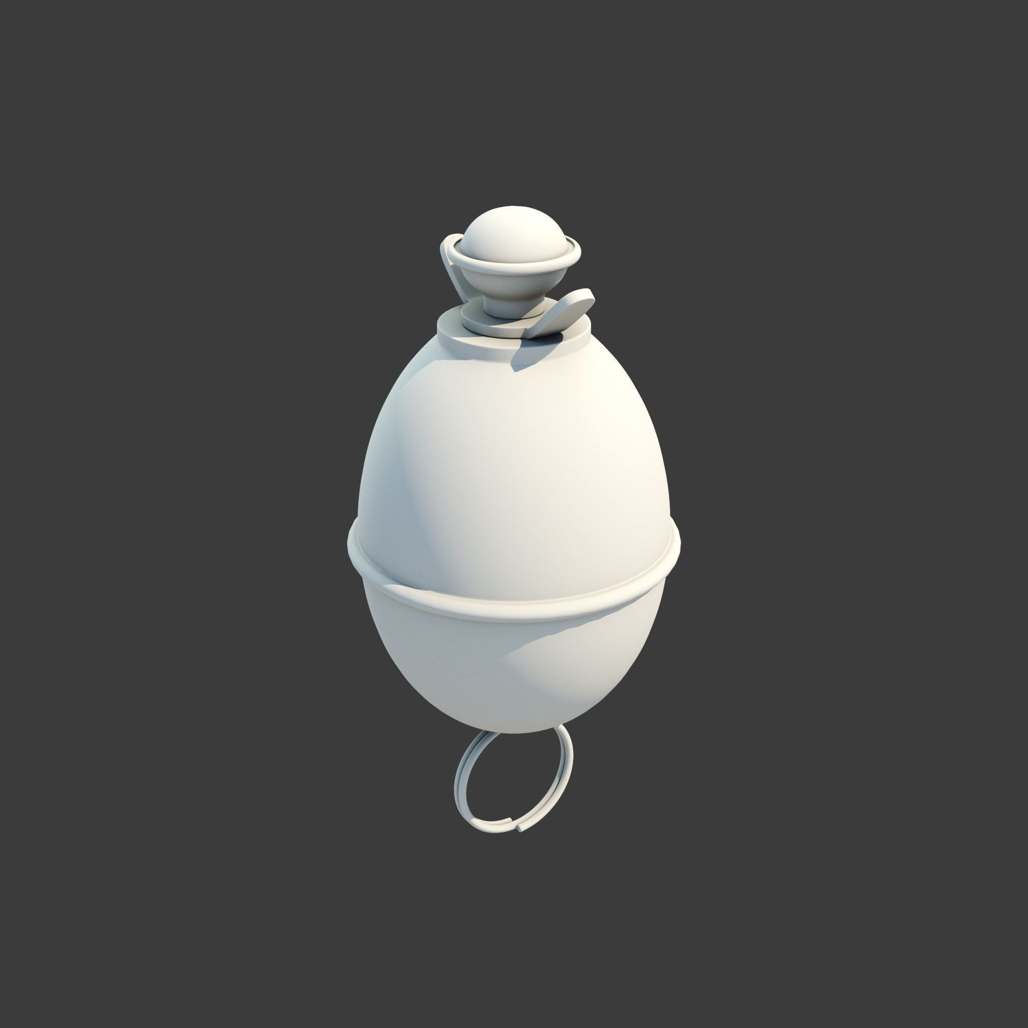 M39 Eihandgranate Eierhandgranate egg hand grenade 3D model_14
