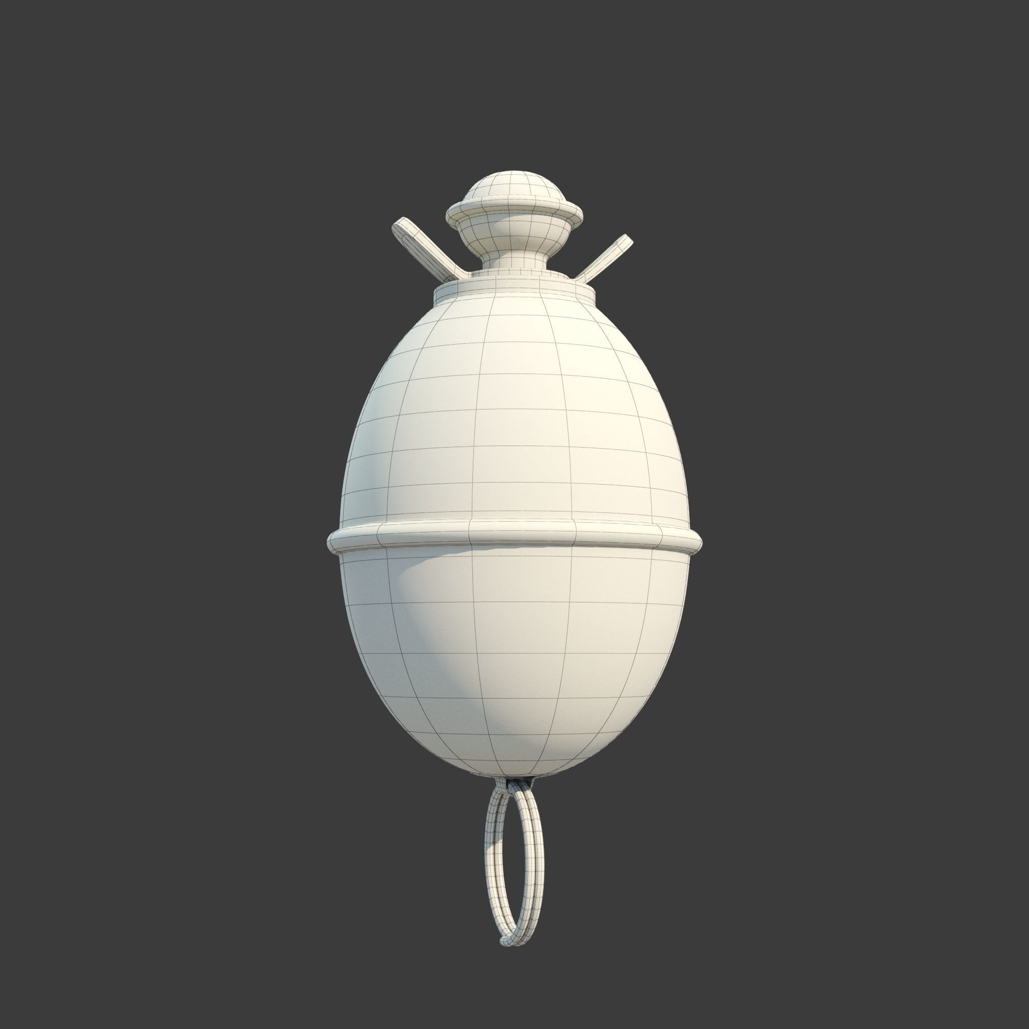 M39 Eihandgranate Eierhandgranate egg hand grenade 3D model_8