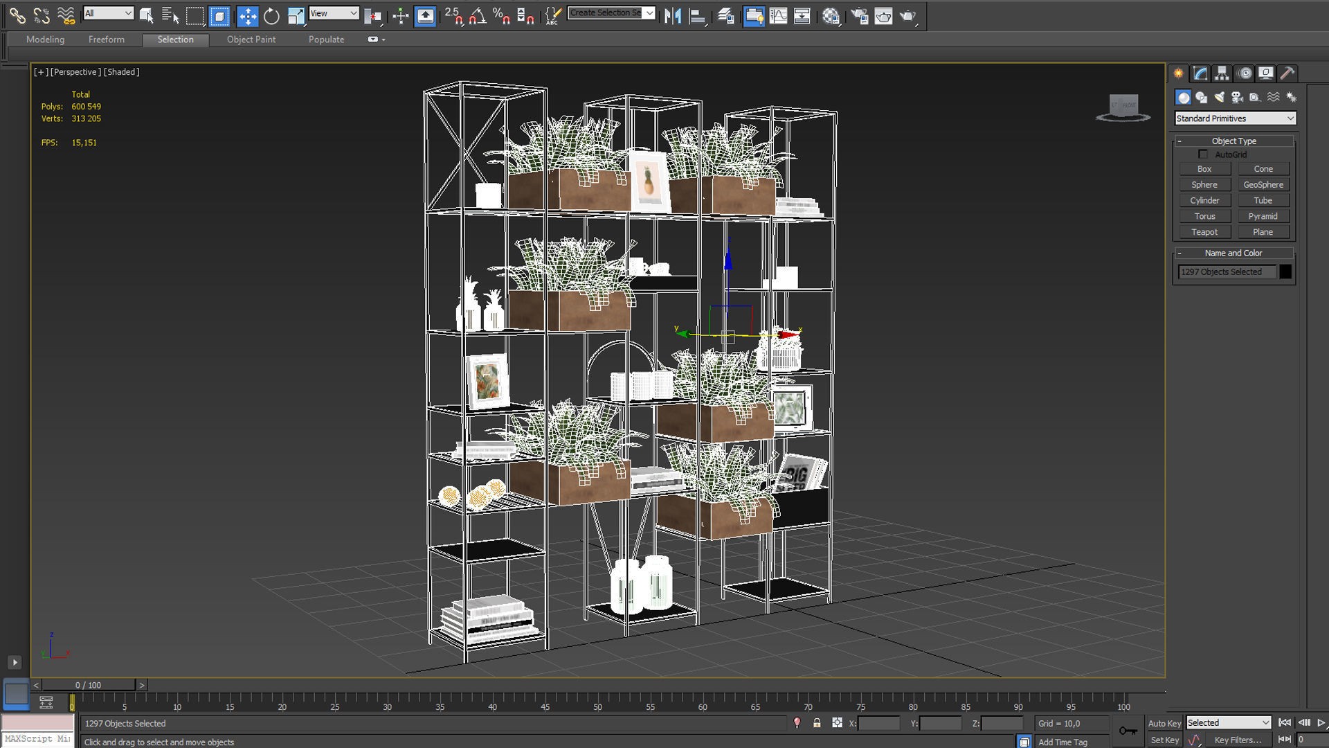 kitchen shelf 3D model_5