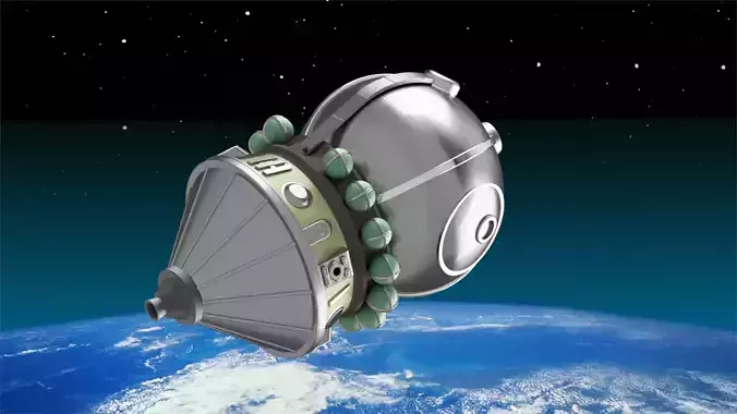 spacecraft  Vostok 1 model kit 3D print model spacecraft  Vostok 1 model kit 3D print model