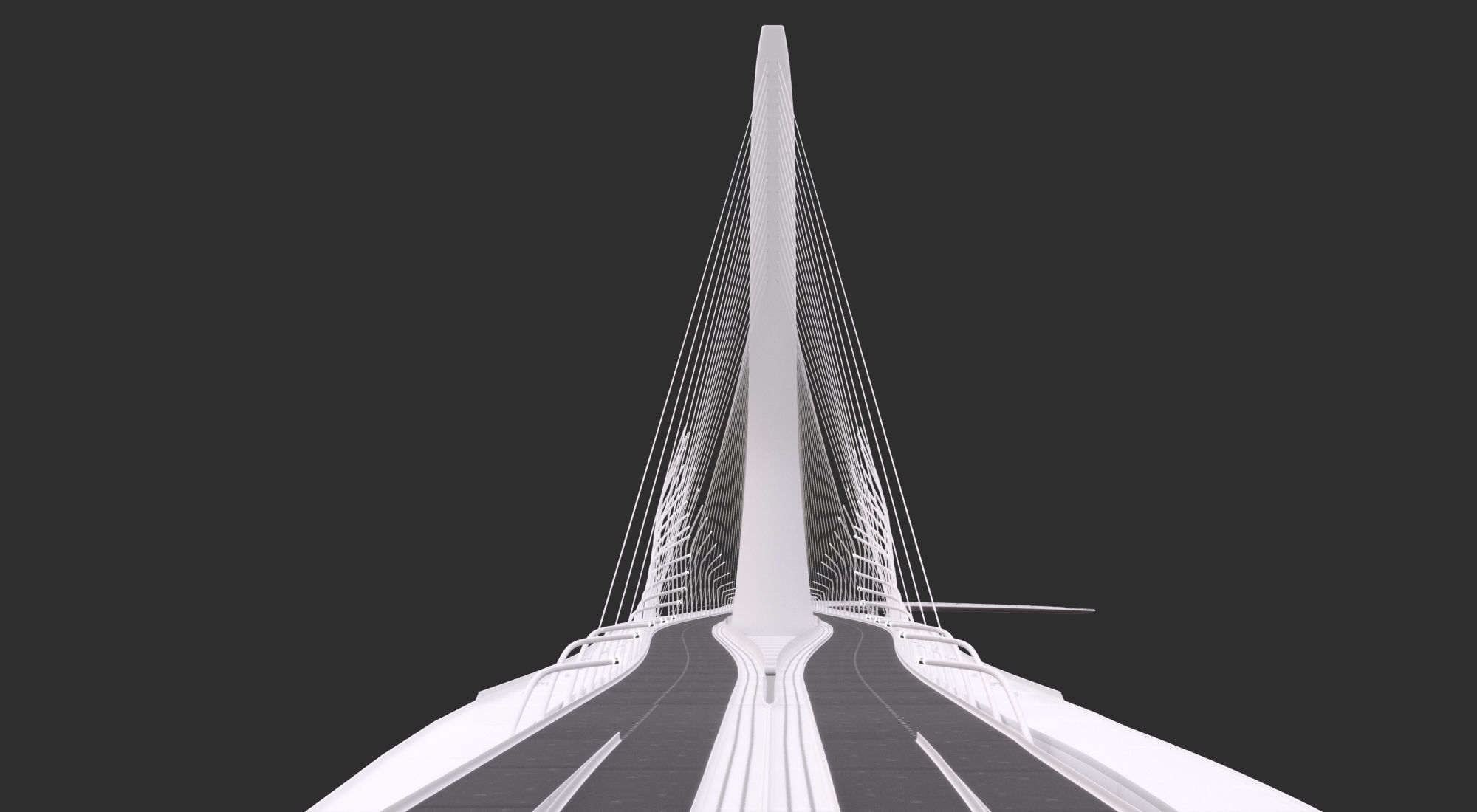 Zaha Hadid Architects Danjiang Bridge in Taiwan 3D model_1
