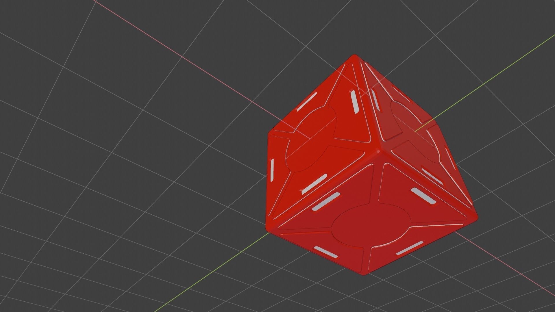 Sci Fi cube 3D model_7