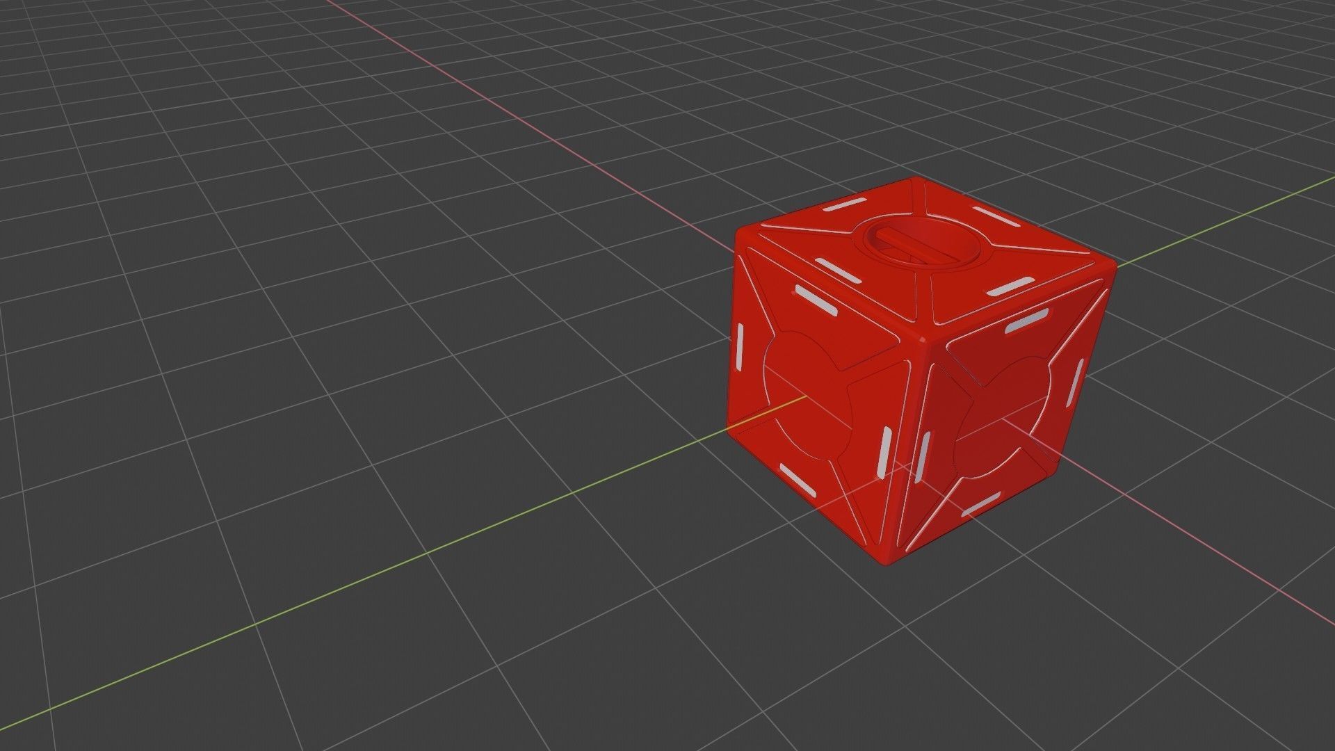 Sci Fi cube 3D model_8