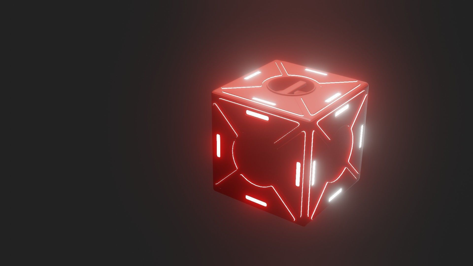 Sci Fi cube 3D model_3