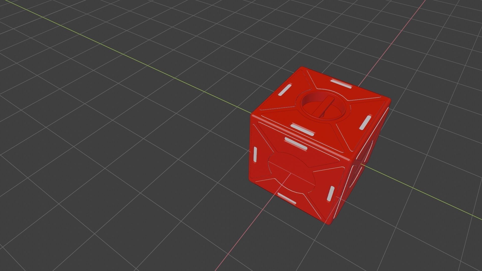 Sci Fi cube 3D model_6