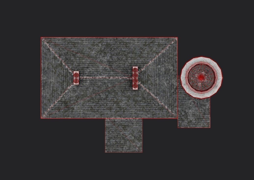 Toward Point Lighthouse Low-poly 3D model_8