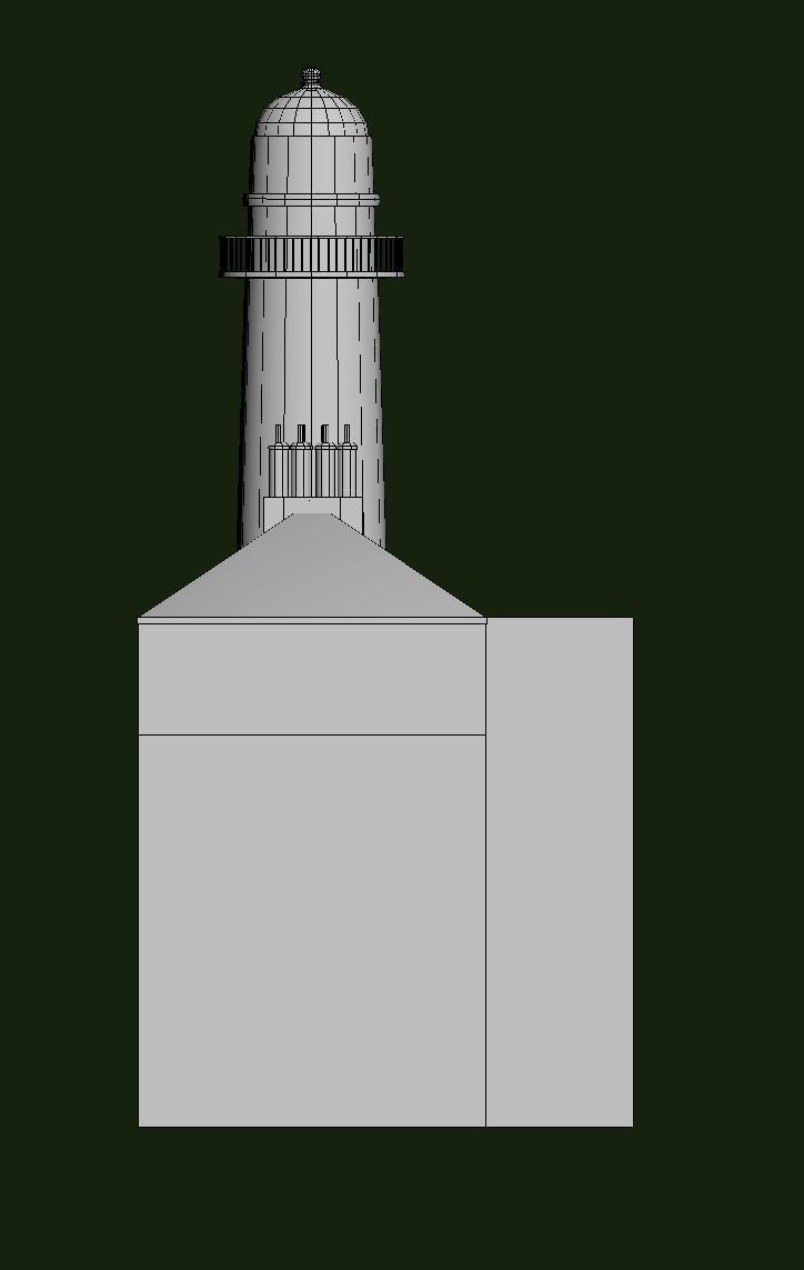 Toward Point Lighthouse Low-poly 3D model_26