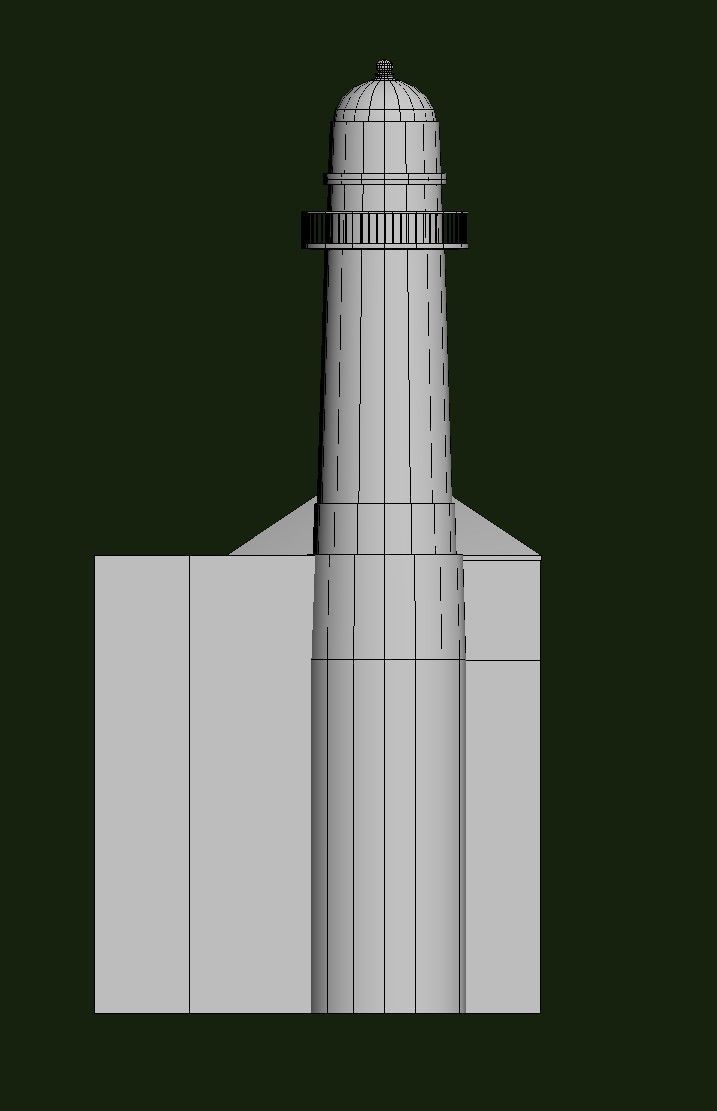 Toward Point Lighthouse Low-poly 3D model_25