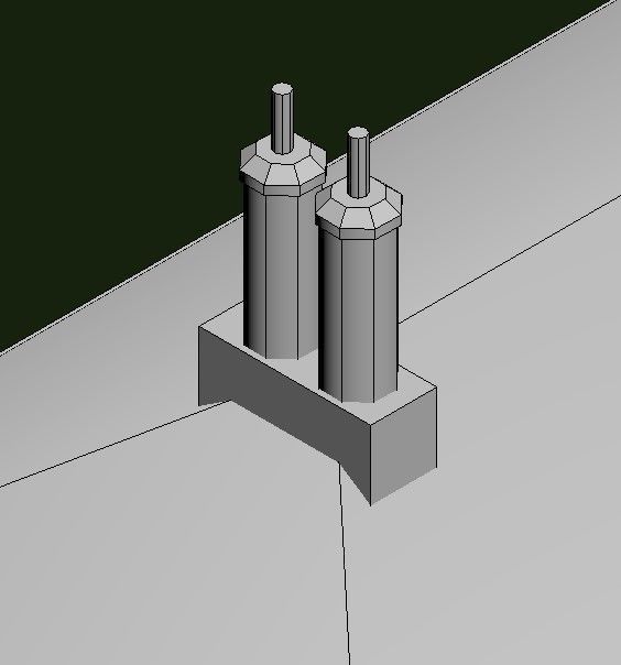 Toward Point Lighthouse Low-poly 3D model_33