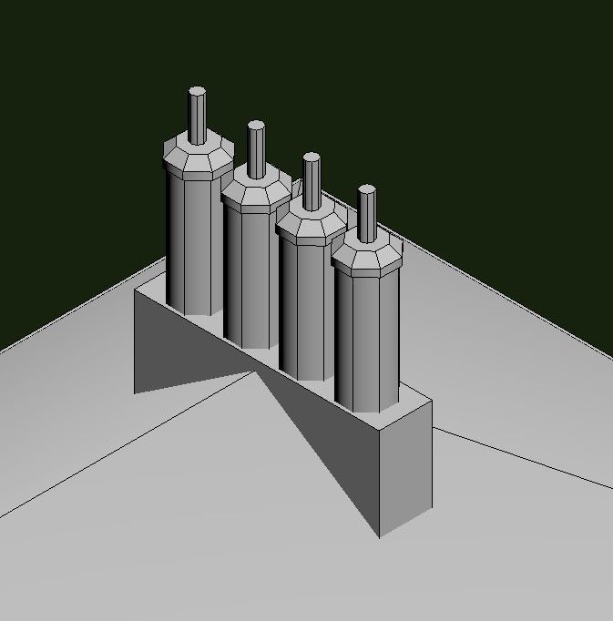 Toward Point Lighthouse Low-poly 3D model_32