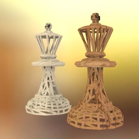 King Chess piece 3D print model_31