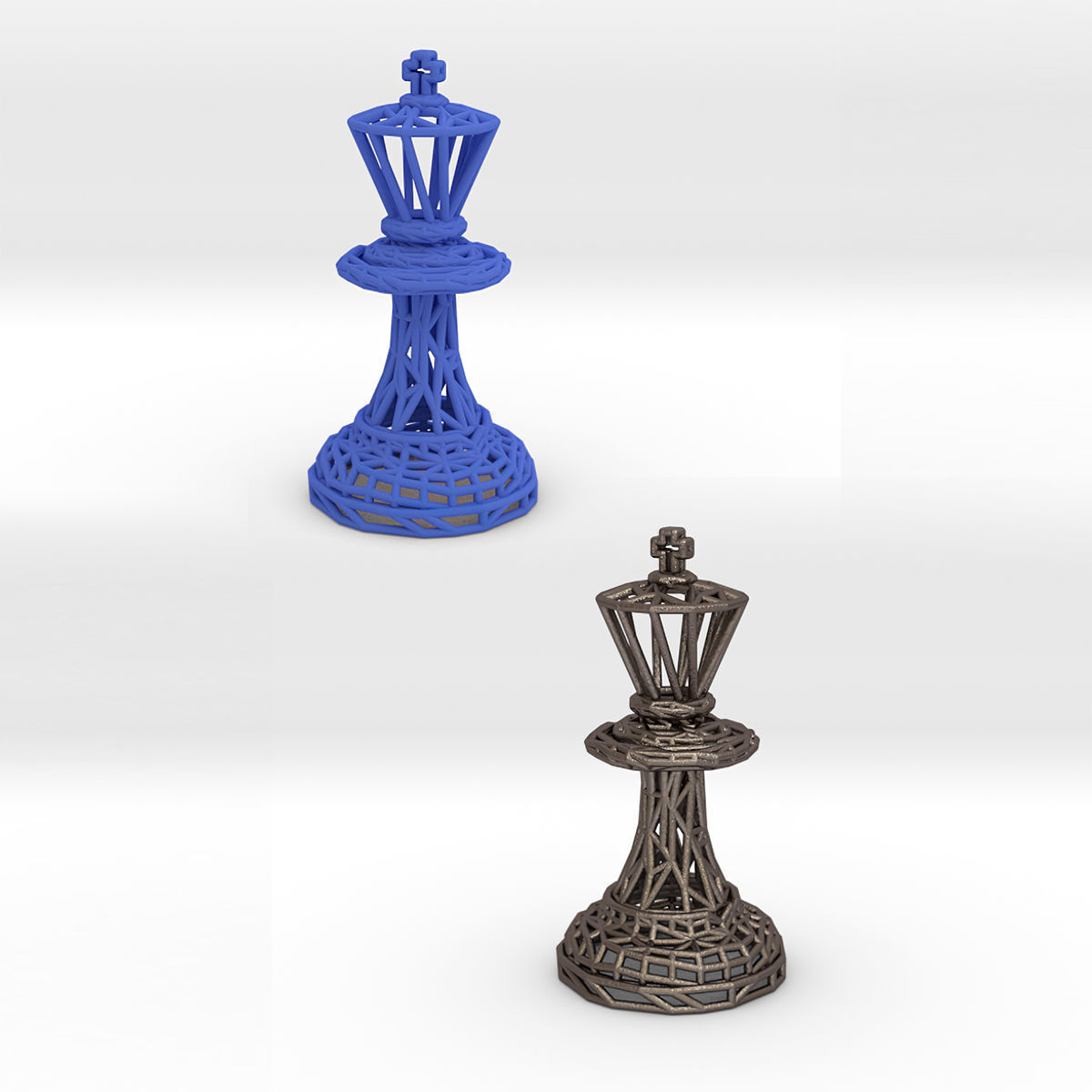King Chess piece 3D print model_2