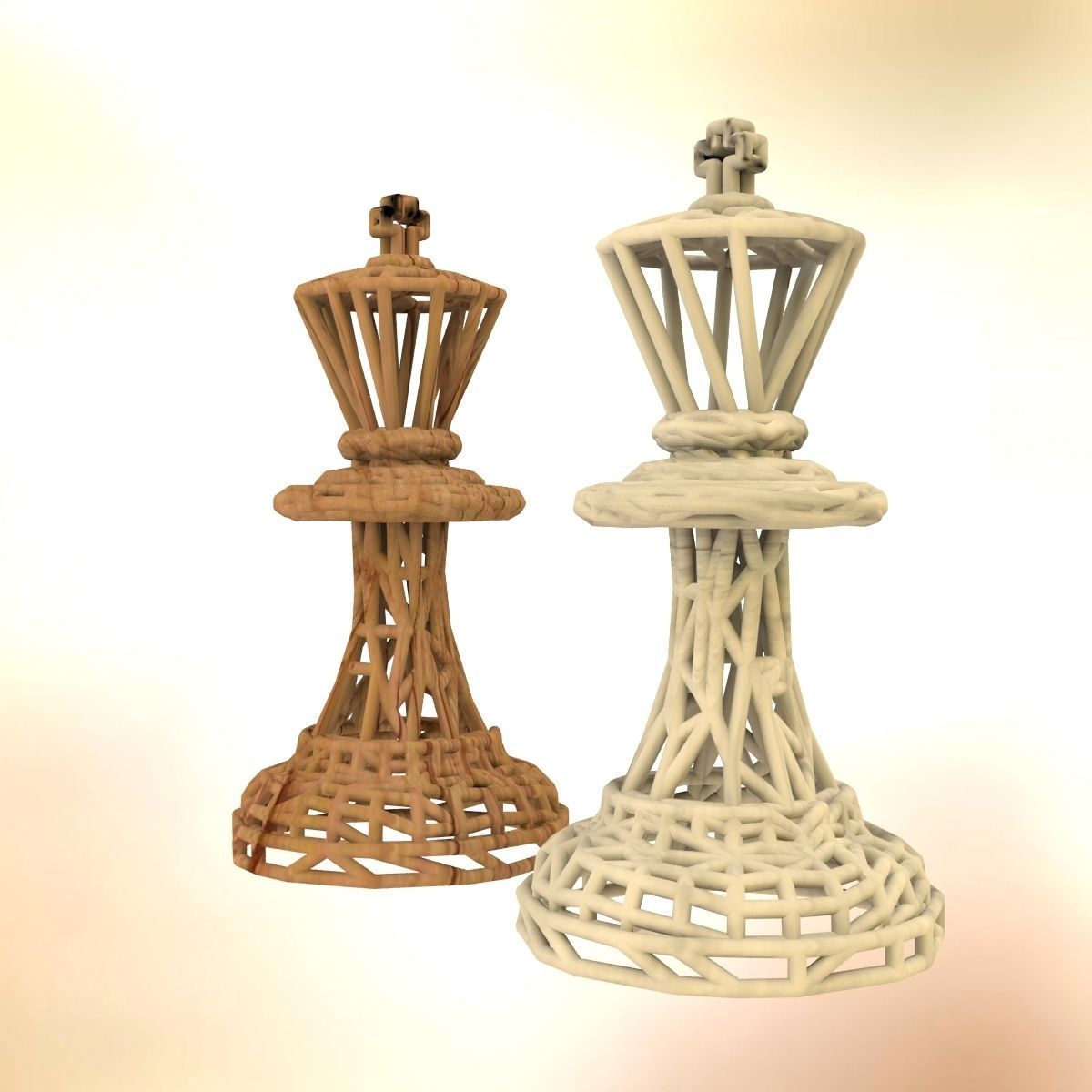 King Chess piece 3D print model_49