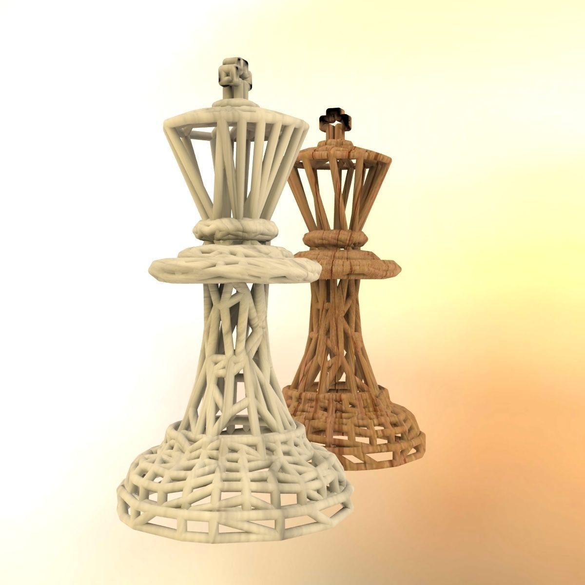 King Chess piece 3D print model_44