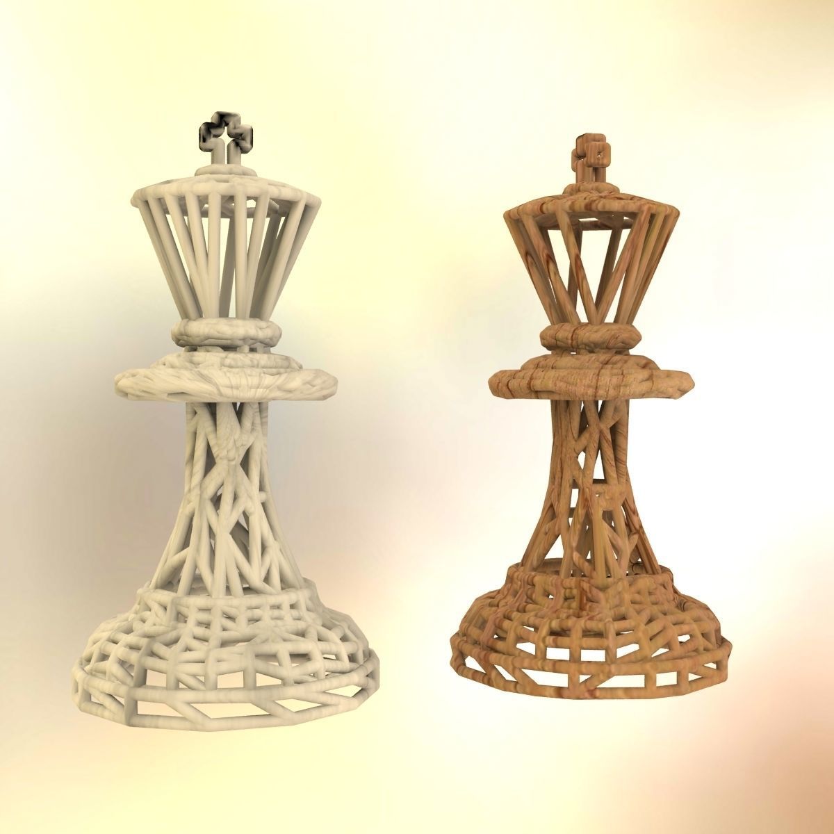 King Chess piece 3D print model_41