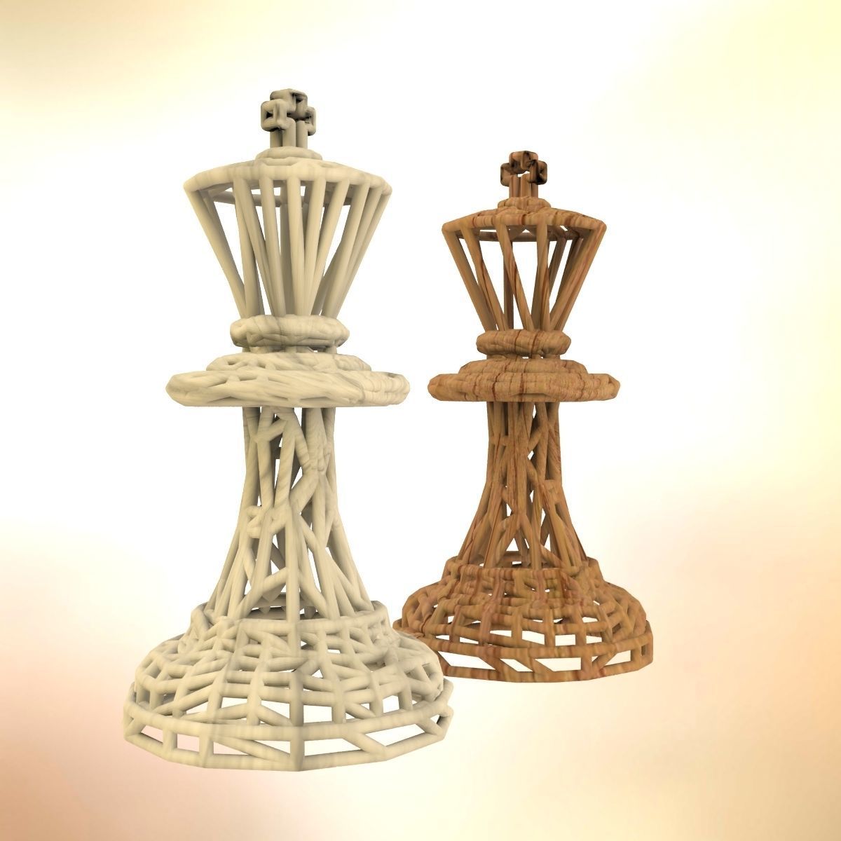 King Chess piece 3D print model_40